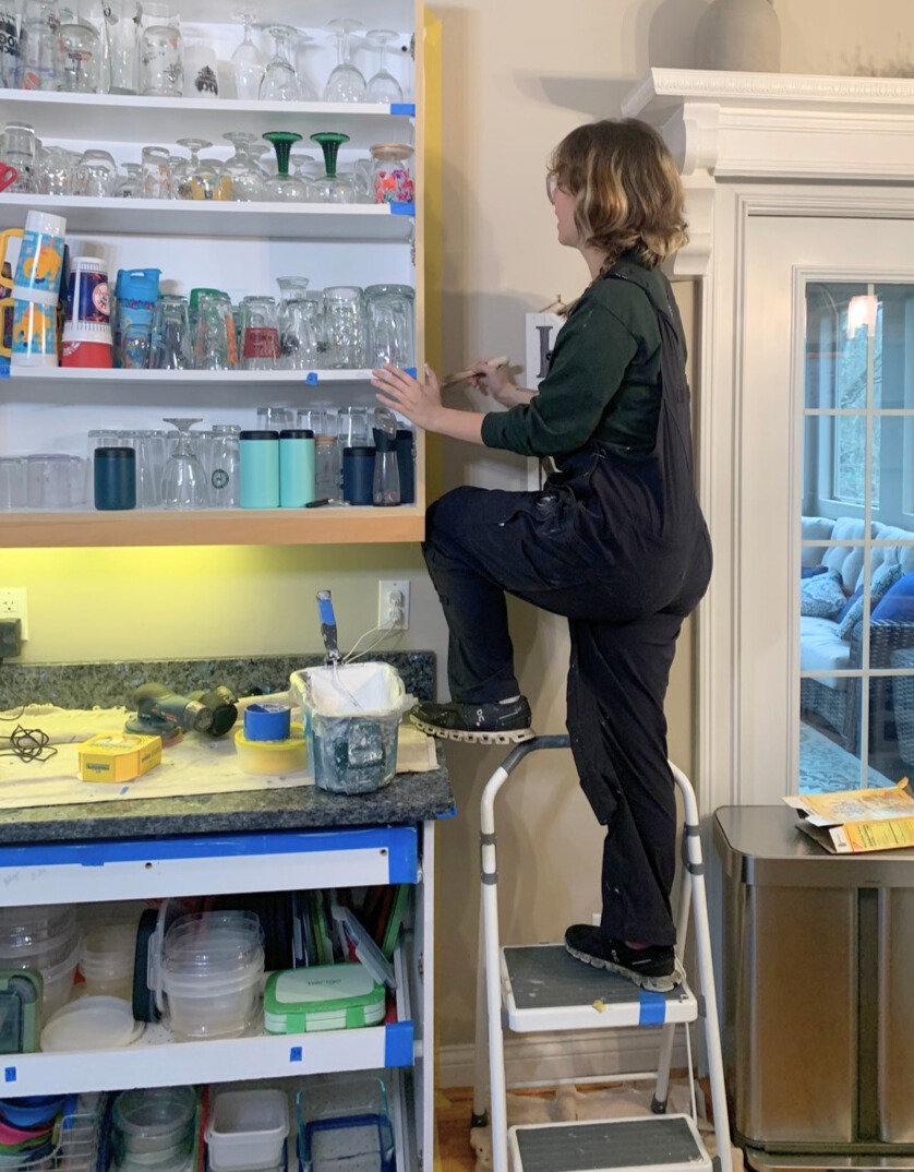 On-site finishing of cabinet boxes